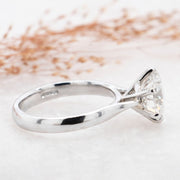 Noah James Jewellers Manchester Bespoke Gallery BESPOKE ROUND BRILLIANT CUT 2CT PLATINUM ENGAGEMENT RING Lab Grown Diamond Moissanite