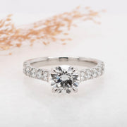 Noah James Jewellers Manchester Bespoke Gallery BESPOKE ROUND BRILLIANT CUT DIAMOND ENGAGEMENT RING Lab Grown Diamond Moissanite