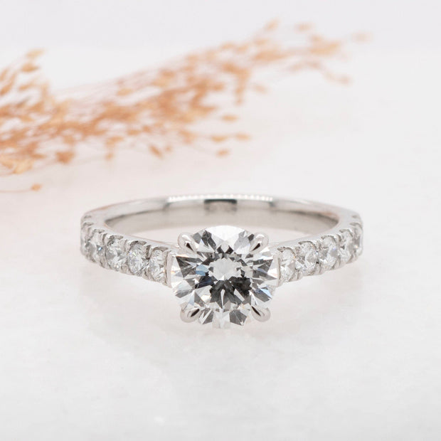 Noah James Jewellers Manchester Bespoke Gallery BESPOKE ROUND BRILLIANT CUT DIAMOND ENGAGEMENT RING Lab Grown Diamond Moissanite