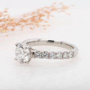 Noah James Jewellers Manchester Bespoke Gallery BESPOKE ROUND BRILLIANT CUT DIAMOND ENGAGEMENT RING Lab Grown Diamond Moissanite