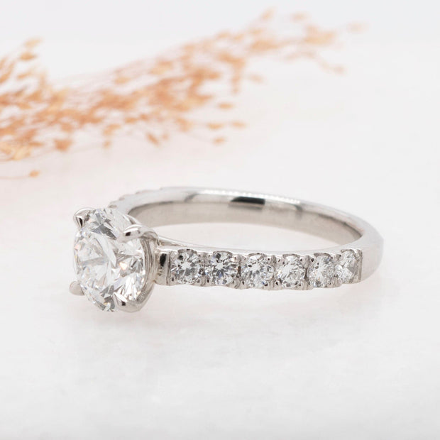 Noah James Jewellers Manchester Bespoke Gallery BESPOKE ROUND BRILLIANT CUT DIAMOND ENGAGEMENT RING Lab Grown Diamond Moissanite