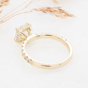 Noah James Jewellers Manchester Bespoke Gallery BESPOKE ROUND BRILLIANT CUT DIAMOND WITH HIDDEN HALO ENGAGEMENT RING Lab Grown Diamond Moissanite