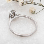 Noah James Jewellers Manchester Bespoke Gallery BESPOKE SALT AND PEPPER PEAR SHAPE ENGAGEMENT RING Lab Grown Diamond Moissanite