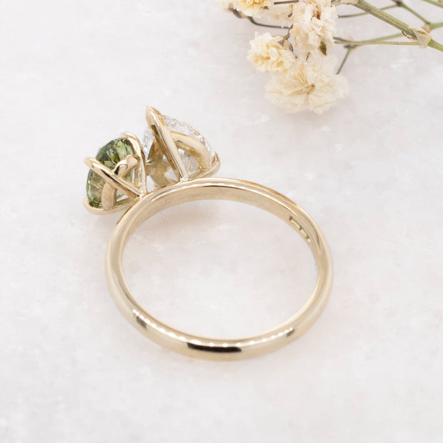 Noah James Jewellers Manchester Bespoke Gallery BESPOKE TOI ET MOI DRESS RING Lab Grown Diamond Moissanite