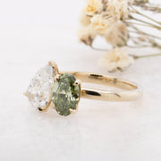 Noah James Jewellers Manchester Bespoke Gallery BESPOKE TOI ET MOI DRESS RING Lab Grown Diamond Moissanite