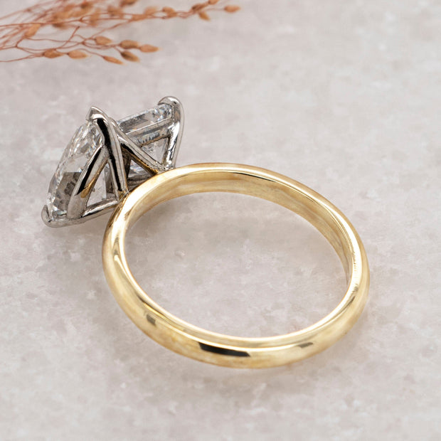 Noah James Jewellers Manchester Bespoke Gallery BESPOKE TOI ET MOI PEAR AND PRINCESS CUT ENGAGEMENT RING Lab Grown Diamond Moissanite