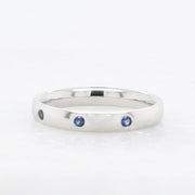 Noah James Jewellers Manchester Bespoke Gallery BESPOKE WEDDING BAND WITH SAPPHIRES Lab Grown Diamond Moissanite