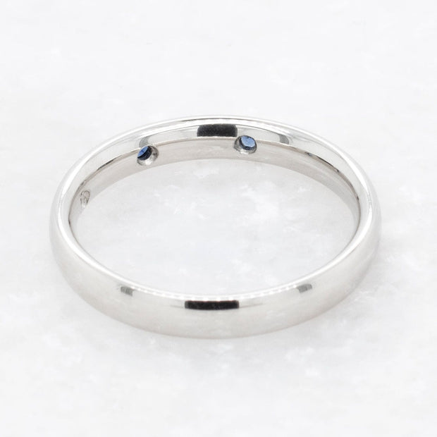 Noah James Jewellers Manchester Bespoke Gallery BESPOKE WEDDING BAND WITH SAPPHIRES Lab Grown Diamond Moissanite