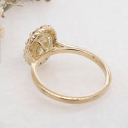 Noah James Jewellers Manchester Bespoke Gallery BESPOKE YELLOW DIAMOND CLUSTER ENGAGEMENT RING Lab Grown Diamond Moissanite