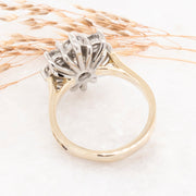 Noah James Jewellers Manchester Bespoke Gallery BESPOKE YELLOW DIAMOND CLUSTER RING Lab Grown Diamond Moissanite