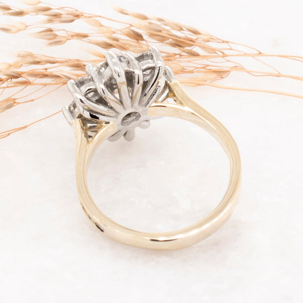 Noah James Jewellers Manchester Bespoke Gallery BESPOKE YELLOW DIAMOND CLUSTER RING Lab Grown Diamond Moissanite