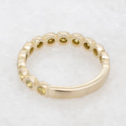 Noah James Jewellers Manchester Bespoke Gallery BESPOKE YELLOW DIAMOND ETERNITY RING Lab Grown Diamond Moissanite