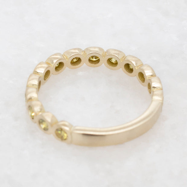Noah James Jewellers Manchester Bespoke Gallery BESPOKE YELLOW DIAMOND ETERNITY RING Lab Grown Diamond Moissanite