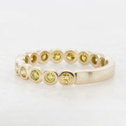 Noah James Jewellers Manchester Bespoke Gallery BESPOKE YELLOW DIAMOND ETERNITY RING Lab Grown Diamond Moissanite