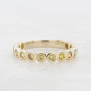 Noah James Jewellers Manchester Bespoke Gallery BESPOKE YELLOW DIAMOND ETERNITY RING Lab Grown Diamond Moissanite