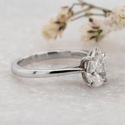 Noah James Jewellers Manchester In Stock Engagement Ring Celeste Pear Shape Lab Grown Diamond Solitaire Engagement Ring 1.00ct Platinum Lab Grown Diamond Moissanite