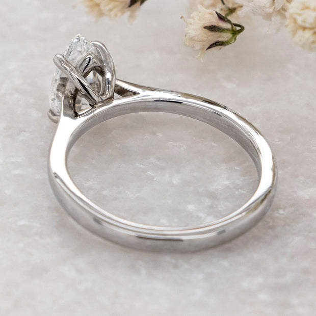Noah James Jewellers Manchester In Stock Engagement Ring Celeste Pear Shape Lab Grown Diamond Solitaire Engagement Ring 1.00ct Platinum Lab Grown Diamond Moissanite