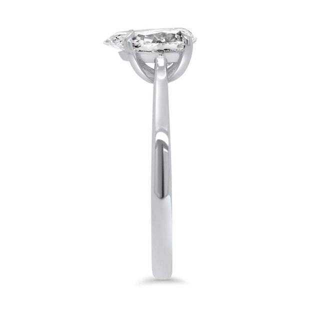 Noah James Jewellers Manchester In Stock Engagement Ring Celeste Pear Shape Lab Grown Diamond Solitaire Engagement Ring 1.00ct Platinum Lab Grown Diamond Moissanite