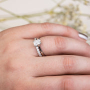 Noah James Jewellers Manchester In Stock Engagement Ring Celeste Radiant Cut Lab Grown Diamond Platinum Solitaire Engagement Ring 1.00ct Lab Grown Diamond Moissanite