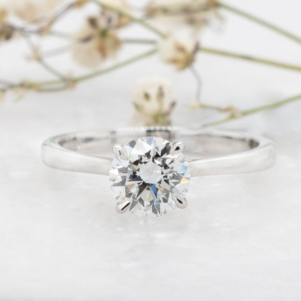 Noah James Jewellers Manchester In Stock Engagement Ring Celeste Round Brilliant Cut Lab Grown Diamond Solitaire Engagement Ring 1.00ct Platinum Lab Grown Diamond Moissanite