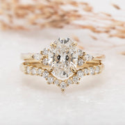 Noah James Jewellers Manchester Wedding Ring Eleanor Claw Set Diamond Shaped Wedding Ring Lab Grown Diamond Moissanite
