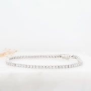 Noah James Jewellers Manchester In Stock Bracelet Lab Grown Diamond Claw Set Tennis Bracelet 18ct white gold - 3.85ct Lab Grown Diamond Moissanite