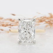 Noah James Jewellers Manchester Bespoke Gallery BESPOKE 5CT RADIANT CUT ENGAGEMENT RING Lab Grown Diamond Moissanite