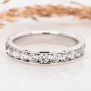 Noah James Jewellers Manchester Eternity Ring Aria Maxi Channel Set Eternity Ring Lab Grown Diamond Moissanite