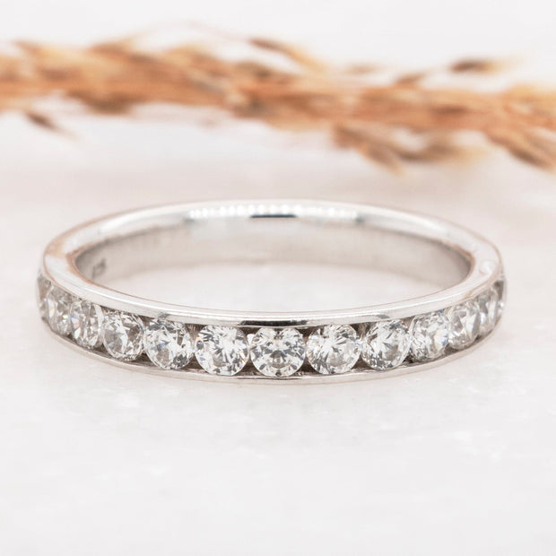 Noah James Jewellers Manchester Eternity Ring Aria Midi Channel Set Eternity Ring Lab Grown Diamond Moissanite