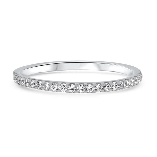 Noah James Jewellers Manchester Eternity Ring Esme Mini Microset Eternity Ring Yellow Gold Lab Grown Diamond Moissanite