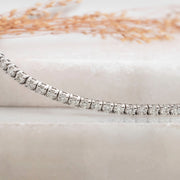 Noah James Jewellers Manchester In Stock Bracelet Mined Diamond Claw Set Tennis Bracelet 18ct white gold - 2ct Lab Grown Diamond Moissanite