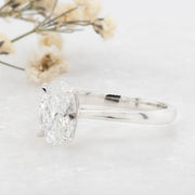 Noah James Jewellers Manchester In Stock Engagement Ring Celeste Oval Cut Lab Grown Diamond Solitaire Engagement Ring Platinum 1.50ct Lab Grown Diamond Moissanite