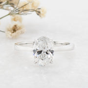 Noah James Jewellers Manchester In Stock Engagement Ring Celeste Oval Cut Lab Grown Diamond Solitaire Engagement Ring Platinum 1.50ct Lab Grown Diamond Moissanite