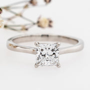 Noah James Jewellers Manchester In Stock Engagement Ring Celeste Princess Cut Lab Grown Diamond Solitaire Engagement Ring Platinum 1.00ct Lab Grown Diamond Moissanite