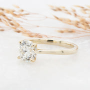 Noah James Jewellers Manchester In Stock Engagement Ring Celeste Round Brilliant Cut Lab Grown Diamond Solitaire Engagement Ring 1.50ct 18ct Yellow Gold Lab Grown Diamond Moissanite