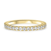 Noah James Jewellers Manchester In Stock Eternity Ring Esme Midi Microset Eternity Ring Yellow Gold Lab Grown Diamond Moissanite