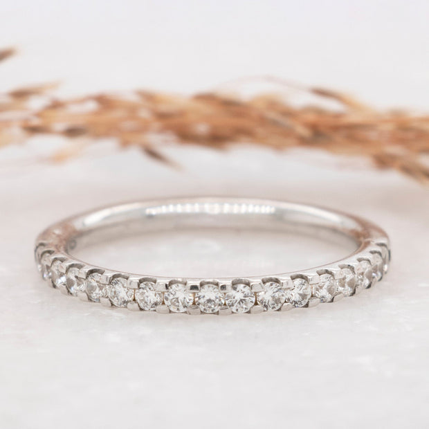 Noah James Jewellers Manchester In Stock Eternity Ring Esme Midi Microset Eternity Ring Yellow Gold Lab Grown Diamond Moissanite