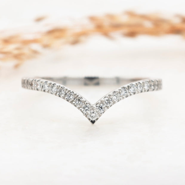 Noah James Jewellers Manchester In Stock Wedding Ring Arianna Wishbone microset lab grown diamond band platinum Lab Grown Diamond Moissanite