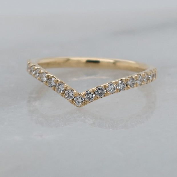 Noah James Jewellers Manchester In Stock Wedding Ring Celia Wishbone microset lab grown diamond band yellow gold Lab Grown Diamond Moissanite