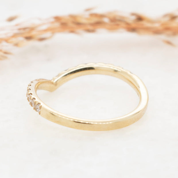 Noah James Jewellers Manchester Wedding Ring Celia Wishbone Micro Set Ring Lab Grown Diamond Moissanite