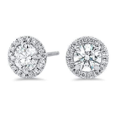 Adele Diamond Halo Earrings | Noah James Jewellery.