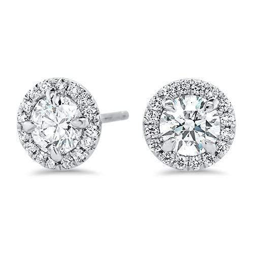 Adele Diamond Halo Earrings | Noah James Jewellery.