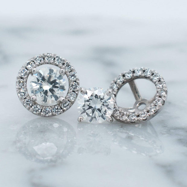 Adele Halo Earring Jackets | Noah James Jewellery.