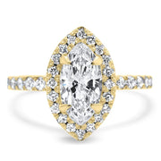 Adele Marquise Cut Halo Engagement Ring Platinum | Noah James Jewellery.
