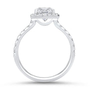 Adele Round Brilliant Cut Halo Engagement Ring Platinum | Noah James Jewellery.