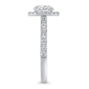 Adele Round Brilliant Lab Grown Diamond Halo Engagement Ring | Noah James Jewellery.