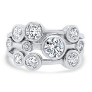 Amelia Platinum Diamond Scatter Ring | Noah James Jewellery.