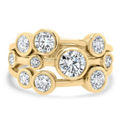 Amelia Yellow Gold Diamond Scatter Ring | Noah James Jewellery.