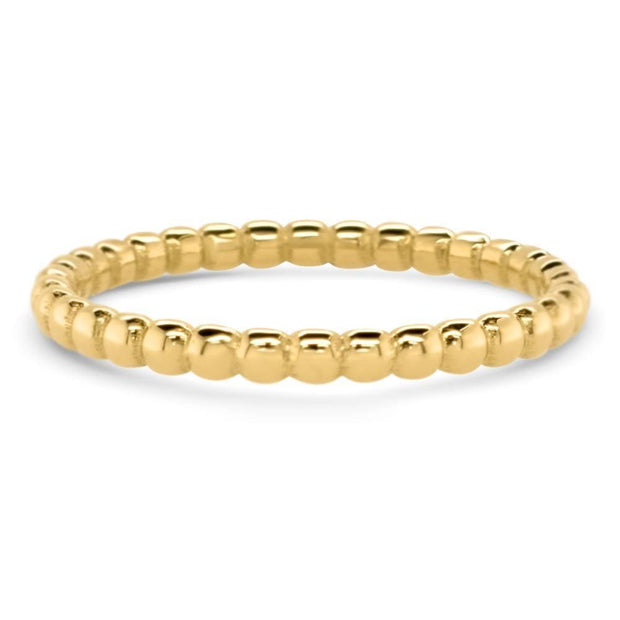 Anais Gold Bead Stacking Ring | Noah James Jewellery.