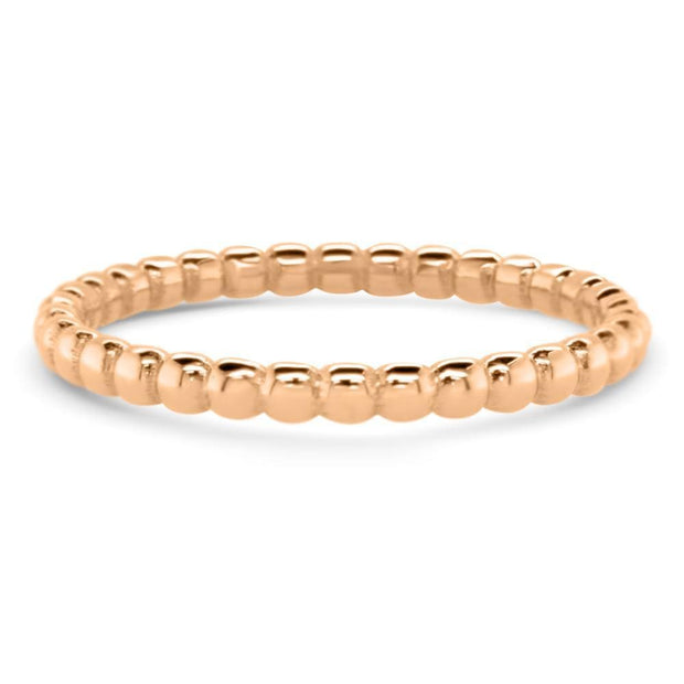 Anais Gold Bead Stacking Ring | Noah James Jewellery.